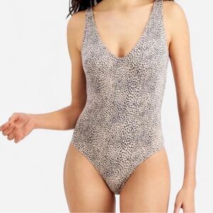 Alfani Women’s Leopard print super soft Modal Basics bodysuit